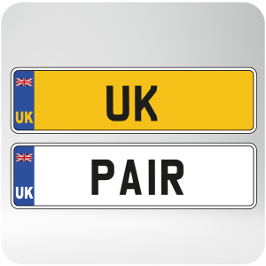 uk car number plates pair